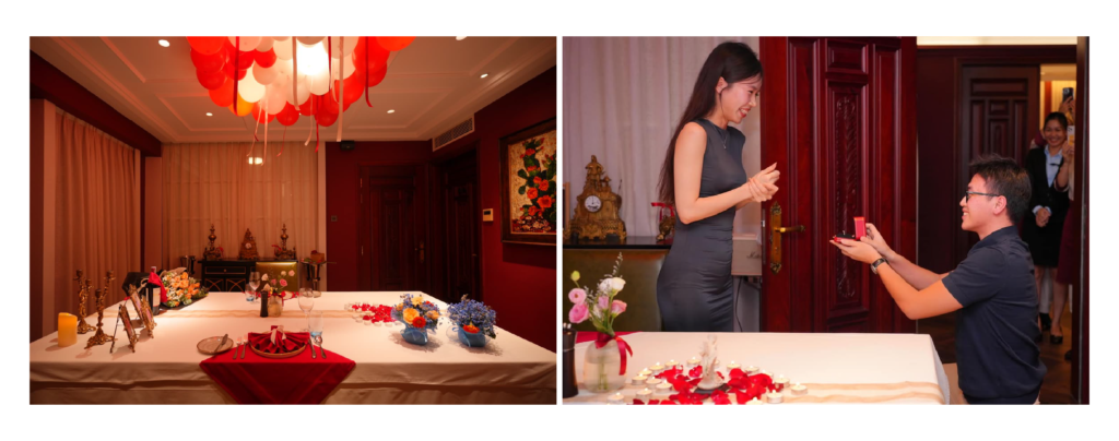 Lời cầu hôn ngọt ngào tại Steakhouse The Fan