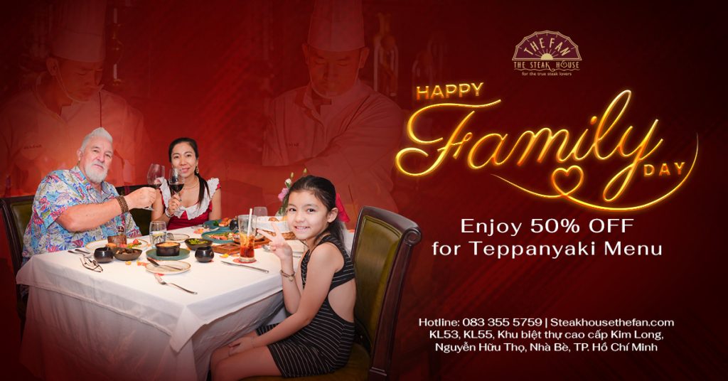 Happy Family Day - Steakhouse The Fan