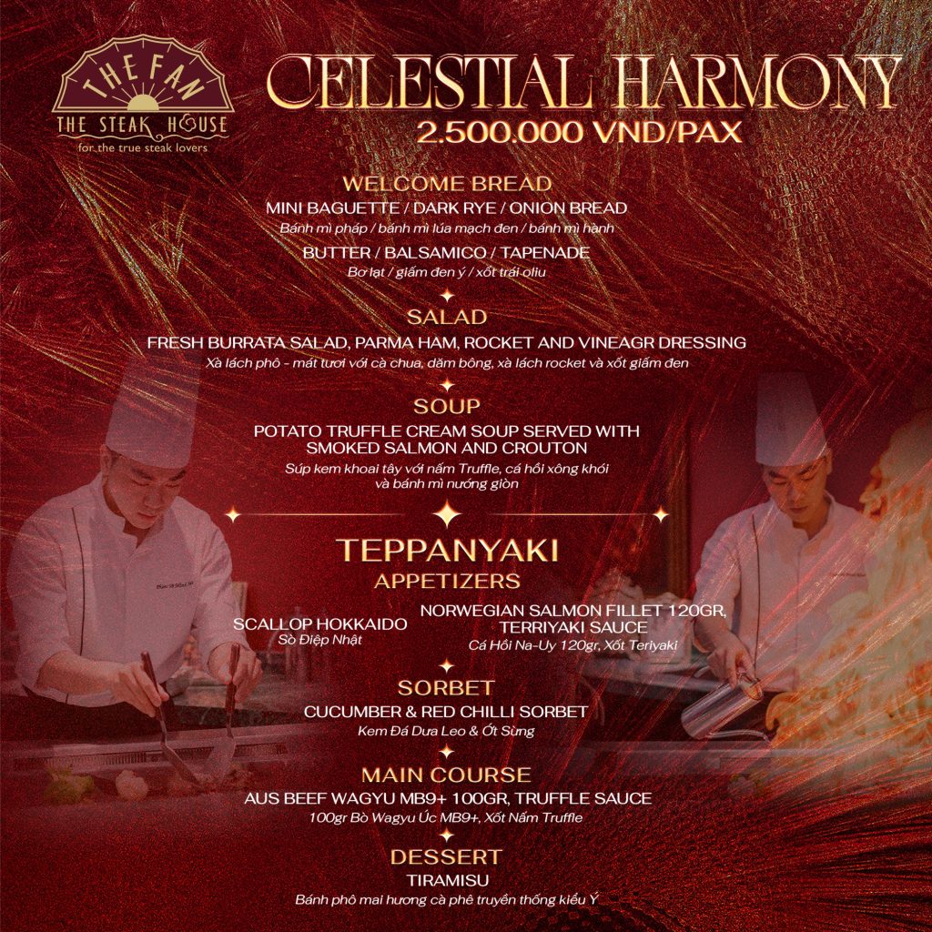 Celestial Harmony Menu