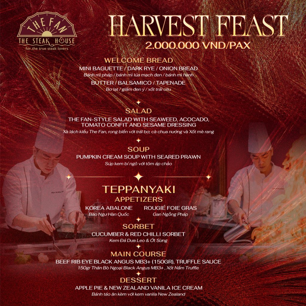 Harvest Feast Menu