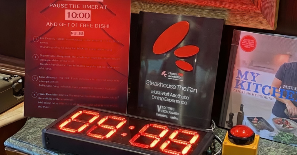 Timer Challenge – Trải Nghiệm Gắn Kết Tại Steakhouse The Fan