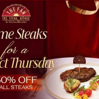 Steak Day Mỗi Thứ Năm – Ưu Đãi 50% Tại Steakhouse The Fan